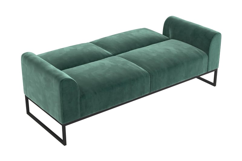 Bäddsoffa Adley - Grön - Möbler - Soffa - Bäddsoffa - Bäddsoffa längsbäddad