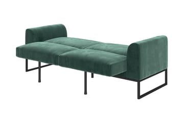 Bäddsoffa Adley - Grön - Möbler - Soffa - Bäddsoffa - Bäddsoffa längsbäddad
