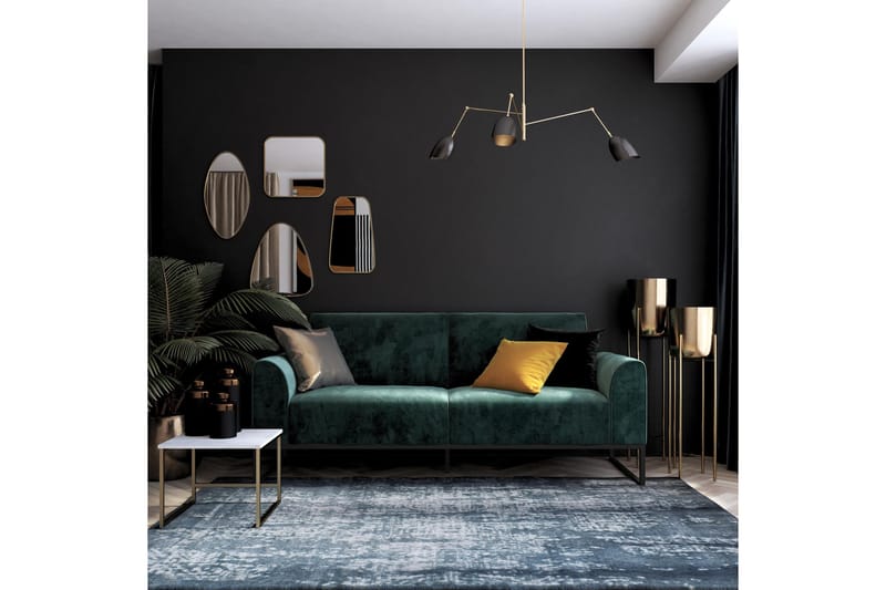 Bäddsoffa Adley - Grön - Möbler - Soffa - Bäddsoffa - Bäddsoffa längsbäddad