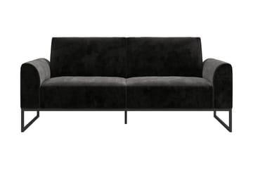 Bäddsoffa Adley - Svart - Möbler - Soffa - Bäddsoffa - Bäddsoffa längsbäddad