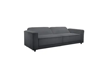 Bäddsoffa Allie Antracit, Cordoroy, 81x225x91 cm - Antracit, Cordoroy, 81x225x91 cm - Möbler - Soffa - Bäddsoffa - 3 sits bäddsoffa