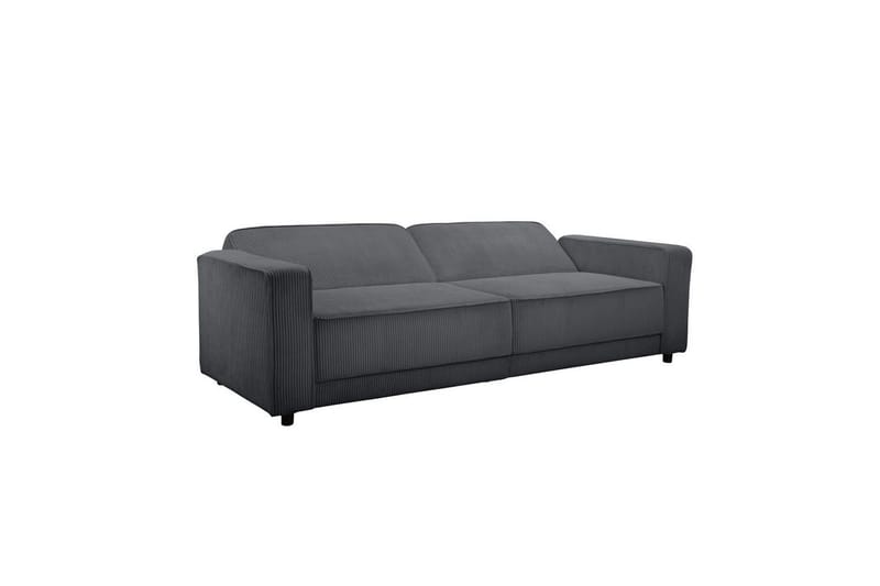 Bäddsoffa Allie Antracit, Cordoroy, 81x225x91 cm - Antracit, Cordoroy, 81x225x91 cm - Möbler - Soffa - Bäddsoffa - 3 sits bäddsoffa