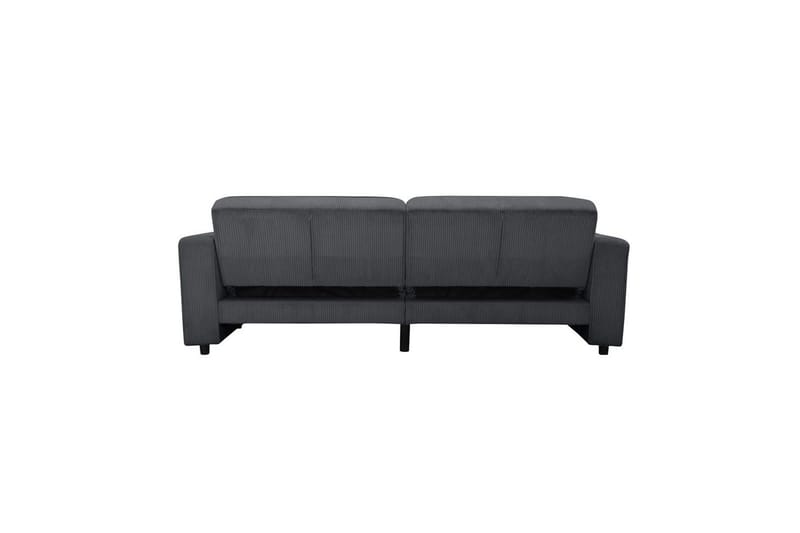 Bäddsoffa Allie Antracit, Cordoroy, 81x225x91 cm - Antracit, Cordoroy, 81x225x91 cm - Möbler - Soffa - Bäddsoffa - 3 sits bäddsoffa