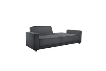Bäddsoffa Allie Antracit, Cordoroy, 81x225x91 cm - Antracit, Cordoroy, 81x225x91 cm - Möbler - Soffa - Bäddsoffa - 3 sits bäddsoffa