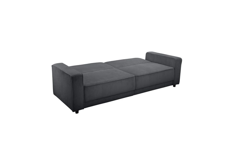 Bäddsoffa Allie Antracit, Cordoroy, 81x225x91 cm - Antracit, Cordoroy, 81x225x91 cm - Möbler - Soffa - Bäddsoffa - 3 sits bäddsoffa