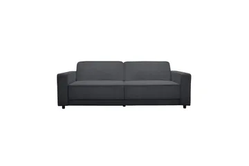 Bäddsoffa Allie Antracit, Cordoroy, 81x225x91 cm - Antracit, Cordoroy, 81x225x91 cm - Möbler - Soffa - Bäddsoffa - 3 sits bäddsoffa