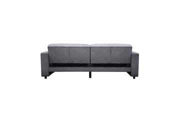 Bäddsoffa Allie Antracit, Sammet, 81x225x91 cm - Antracit, Sammet, 81x225x91 cm - Möbler - Soffa - Bäddsoffa - 3 sits bäddsoffa