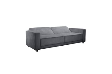 Bäddsoffa Allie Antracit, Sammet, 81x225x91 cm - Antracit, Sammet, 81x225x91 cm - Möbler - Soffa - Bäddsoffa - 3 sits bäddsoffa
