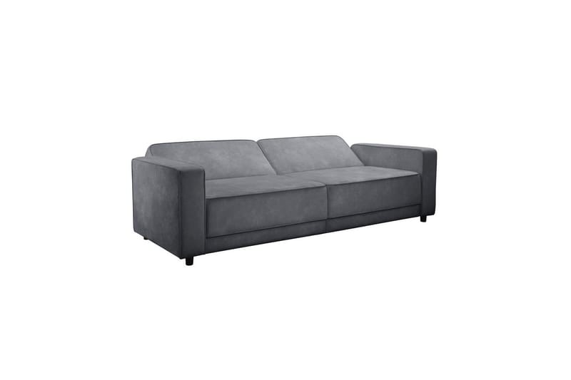 Bäddsoffa Allie Antracit, Sammet, 81x225x91 cm - Antracit, Sammet, 81x225x91 cm - Möbler - Soffa - Bäddsoffa - 3 sits bäddsoffa