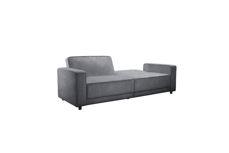 Bäddsoffa Allie Antracit, Sammet, 81x225x91 cm - Antracit, Sammet, 81x225x91 cm - Möbler - Soffa - Bäddsoffa - 3 sits bäddsoffa