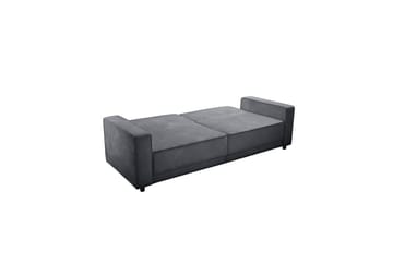 Bäddsoffa Allie Antracit, Sammet, 81x225x91 cm - Antracit, Sammet, 81x225x91 cm - Möbler - Soffa - Bäddsoffa - 3 sits bäddsoffa