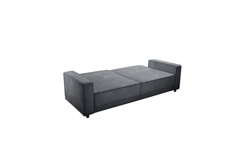Bäddsoffa Allie Antracit, Sammet, 81x225x91 cm - Antracit, Sammet, 81x225x91 cm - Möbler - Soffa - Bäddsoffa - 3 sits bäddsoffa