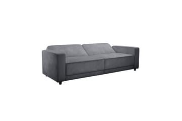 Bäddsoffa Allie Antracit, Sammet, 81x225x91 cm - Antracit, Sammet, 81x225x91 cm - Möbler - Soffa - Bäddsoffa - 3 sits bäddsoffa