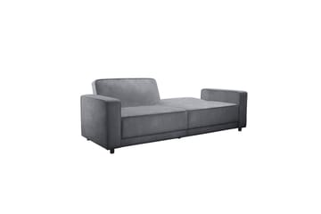 Bäddsoffa Allie Antracit, Sammet, 81x225x91 cm - Antracit, Sammet, 81x225x91 cm - Möbler - Soffa - Bäddsoffa - 3 sits bäddsoffa
