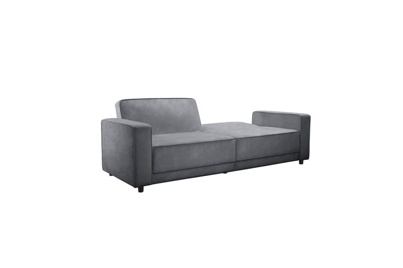 Bäddsoffa Allie Antracit, Sammet, 81x225x91 cm - Antracit, Sammet, 81x225x91 cm - Möbler - Soffa - Bäddsoffa - 3 sits bäddsoffa
