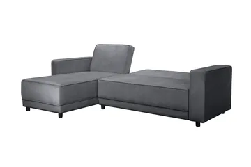 Bäddsoffa Allie Antracit, Sammet, 82x229x154 cm - Antracit, Sammet, 82x229x154 cm - Möbler - Soffa - Bäddsoffa - Bäddsoffa divan