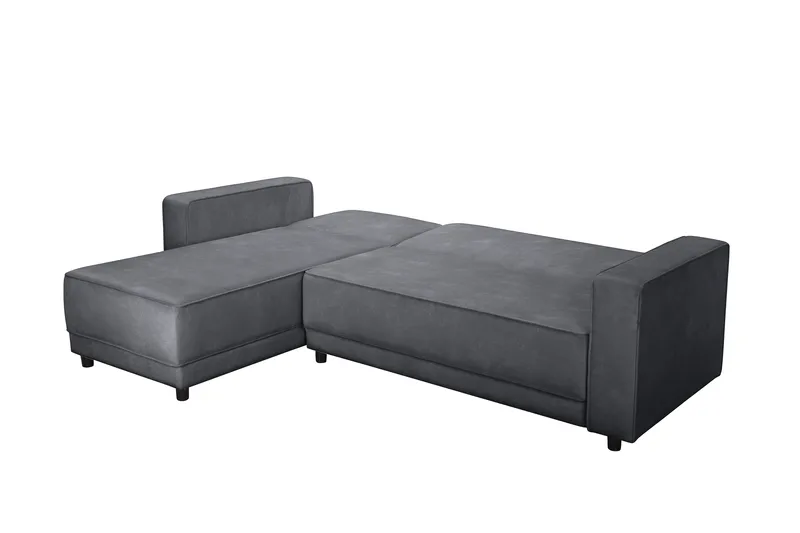 Bäddsoffa Allie Antracit, Sammet, 82x229x154 cm - Antracit, Sammet, 82x229x154 cm - Möbler - Soffa - Bäddsoffa - Bäddsoffa divan