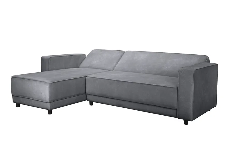 Bäddsoffa Allie Antracit, Sammet, 82x229x154 cm - Antracit, Sammet, 82x229x154 cm - Möbler - Soffa - Bäddsoffa - Bäddsoffa divan