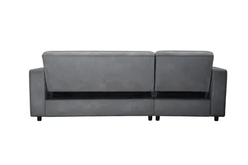 Bäddsoffa Allie Antracit, Sammet, 82x229x154 cm - Antracit, Sammet, 82x229x154 cm - Möbler - Soffa - Bäddsoffa - Bäddsoffa divan