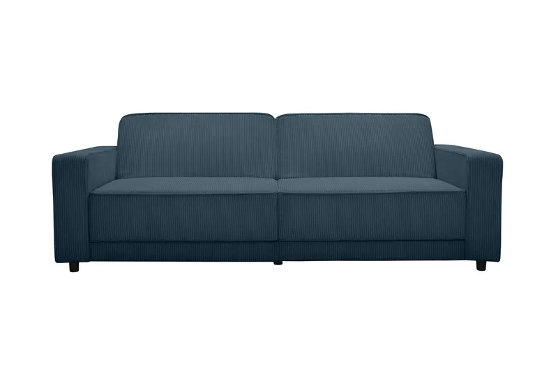 Bäddsoffa Allie Blå, Cordoroy, 81x225x91 cm, Blå, Cordoroy, 81x225x91 cm