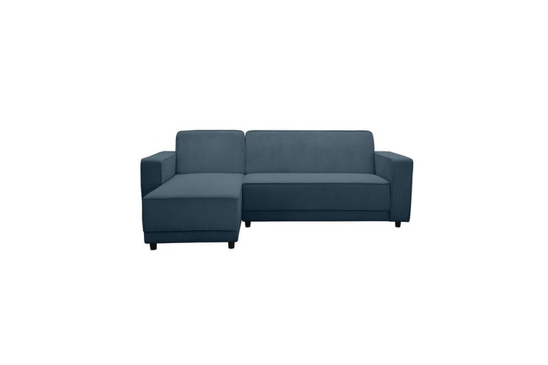 Bäddsoffa Allie Blå, Cordoroy, 82x229x154 cm - Blå, Cordoroy, 82x229x154 cm - Möbler - Soffa - Bäddsoffa - Bäddsoffa divan