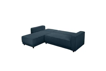 Bäddsoffa Allie Blå, Cordoroy, 82x229x154 cm - Blå, Cordoroy, 82x229x154 cm - Möbler - Soffa - Bäddsoffa - Bäddsoffa divan