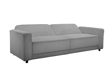 Bäddsoffa Allie Grå, Cordoroy, 81x225x91 cm - Grå, Cordoroy, 81x225x91 cm - Möbler - Soffa - Bäddsoffa - 3 sits bäddsoffa