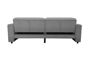 Bäddsoffa Allie Grå, Cordoroy, 81x225x91 cm - Grå, Cordoroy, 81x225x91 cm - Möbler - Soffa - Bäddsoffa - 3 sits bäddsoffa
