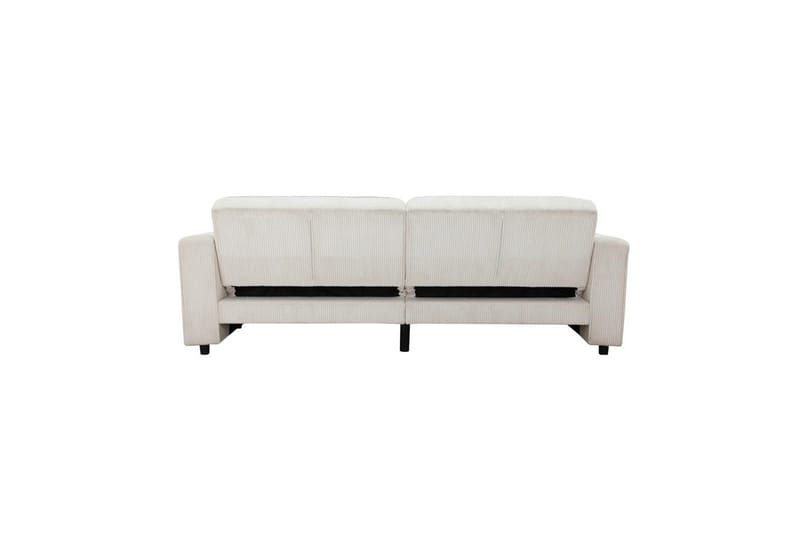 Bäddsoffa Allie Kräm, Cordoroy, 81x225x91 cm - Kräm, Cordoroy, 81x225x91 cm - Möbler - Soffa - Bäddsoffa - 3 sits bäddsoffa