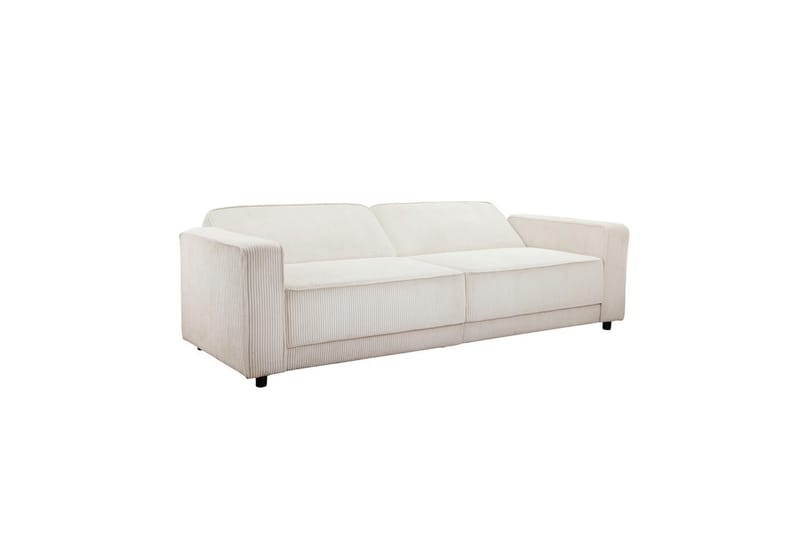 Bäddsoffa Allie Kräm, Cordoroy, 81x225x91 cm - Kräm, Cordoroy, 81x225x91 cm - Möbler - Soffa - Bäddsoffa - 3 sits bäddsoffa