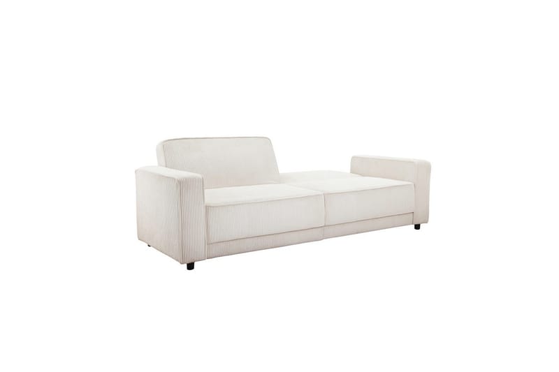 Bäddsoffa Allie Kräm, Cordoroy, 81x225x91 cm - Kräm, Cordoroy, 81x225x91 cm - Möbler - Soffa - Bäddsoffa - 3 sits bäddsoffa
