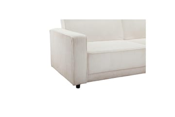 Bäddsoffa Allie Kräm, Cordoroy, 81x225x91 cm - Kräm, Cordoroy, 81x225x91 cm - Möbler - Soffa - Bäddsoffa - 3 sits bäddsoffa