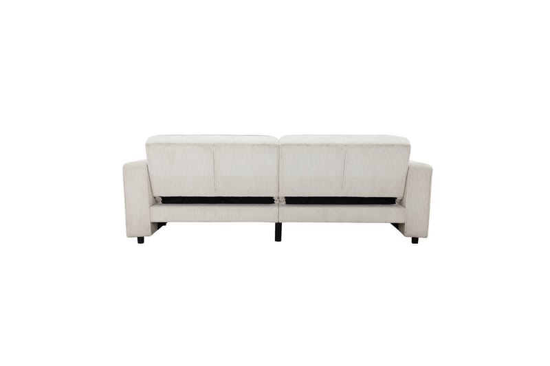 Bäddsoffa Allie Kräm, Cordoroy, 81x225x91 cm - Kräm, Cordoroy, 81x225x91 cm - Möbler - Soffa - Bäddsoffa - 3 sits bäddsoffa