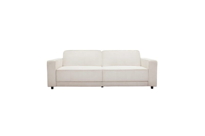 Bäddsoffa Allie Kräm, Cordoroy, 81x225x91 cm - Kräm, Cordoroy, 81x225x91 cm - Möbler - Soffa - Bäddsoffa - 3 sits bäddsoffa