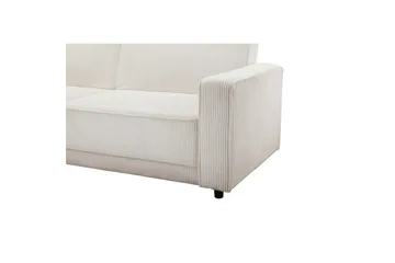Bäddsoffa Allie Kräm, Cordoroy, 82x229x154 cm - Kräm, Cordoroy, 82x229x154 cm - Möbler - Soffa - Bäddsoffa - Bäddsoffa divan