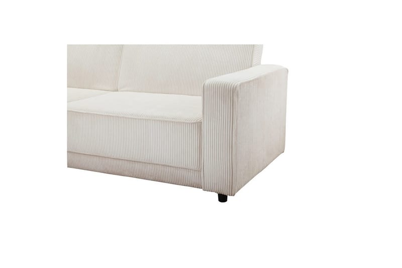 Bäddsoffa Allie Kräm, Cordoroy, 82x229x154 cm - Kräm, Cordoroy, 82x229x154 cm - Möbler - Soffa - Bäddsoffa - Bäddsoffa divan