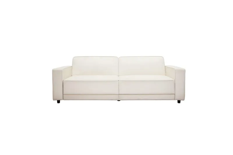 Bäddsoffa Allie Kräm, Sammet, 81x225x91 cm - Kräm, Sammet, 81x225x91 cm - Möbler - Soffa - Bäddsoffa - 3 sits bäddsoffa
