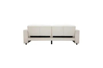 Bäddsoffa Allie Kräm, Sammet, 81x225x91 cm - Kräm, Sammet, 81x225x91 cm - Möbler - Soffa - Bäddsoffa - 3 sits bäddsoffa