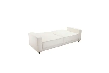 Bäddsoffa Allie Kräm, Sammet, 81x225x91 cm - Kräm, Sammet, 81x225x91 cm - Möbler - Soffa - Bäddsoffa - 3 sits bäddsoffa