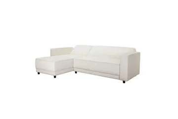 Bäddsoffa Allie Kräm, Sammet, 82x229x154 cm - Kräm, Sammet, 82x229x154 cm - Möbler - Soffa - Bäddsoffa - Bäddsoffa divan