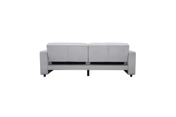 Bäddsoffa Allie Ljusgrå, Sammet, 81x225x91 cm - Ljusgrå, Sammet, 81x225x91 cm - Möbler - Soffa - Bäddsoffa - 3 sits bäddsoffa