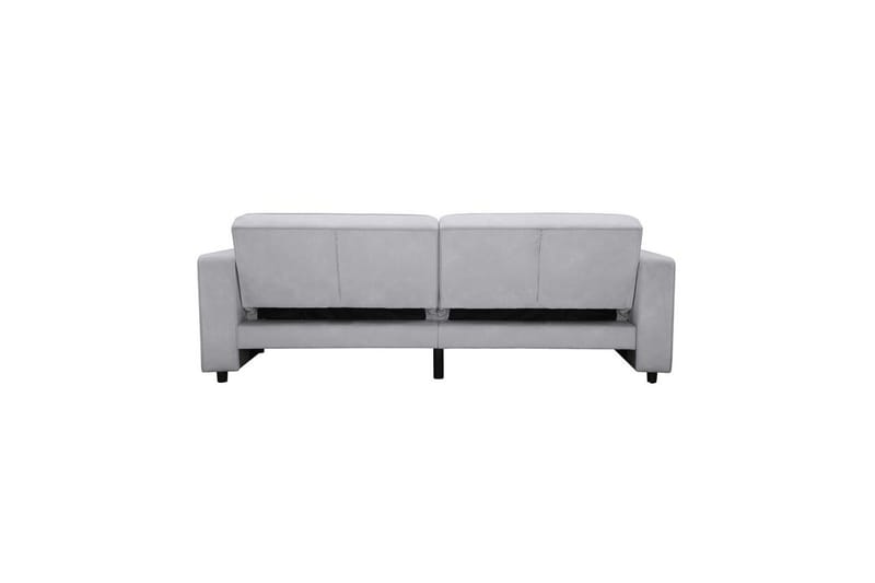 Bäddsoffa Allie Ljusgrå, Sammet, 81x225x91 cm - Ljusgrå, Sammet, 81x225x91 cm - Möbler - Soffa - Bäddsoffa - 3 sits bäddsoffa