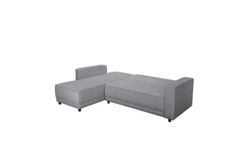 Bäddsoffa Allie Ljusgrå, Sammet, 82x229x154 cm - Ljusgrå, Sammet, 82x229x154 cm - Möbler - Soffa - Bäddsoffa - Bäddsoffa divan