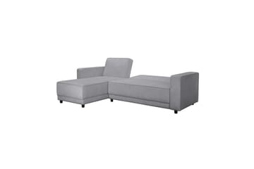 Bäddsoffa Allie Ljusgrå, Sammet, 82x229x154 cm - Ljusgrå, Sammet, 82x229x154 cm - Möbler - Soffa - Bäddsoffa - Bäddsoffa divan