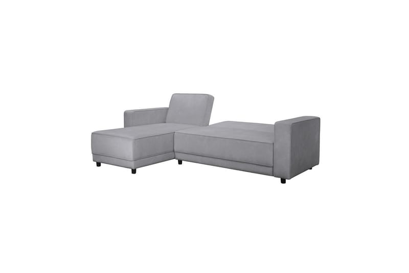 Bäddsoffa Allie Ljusgrå, Sammet, 82x229x154 cm - Ljusgrå, Sammet, 82x229x154 cm - Möbler - Soffa - Bäddsoffa - Bäddsoffa divan