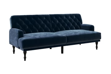 Bäddsoffa Aruby - Blå - Möbler - Soffa - Bäddsoffa - Bäddsoffa längsbäddad