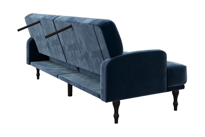 Bäddsoffa Aruby - Blå - Möbler - Soffa - Bäddsoffa - Bäddsoffa längsbäddad