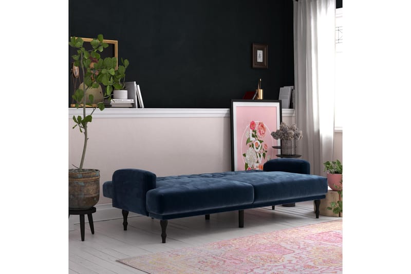 Bäddsoffa Aruby - Blå - Möbler - Soffa - Bäddsoffa - Bäddsoffa längsbäddad
