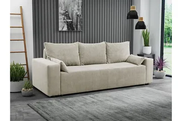 Bäddsoffa - Beige - Möbler - Soffa - Bäddsoffa - 3 sits bäddsoffa