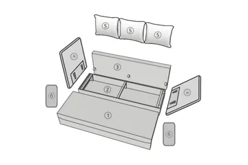 Bäddsoffa - Beige - Möbler - Soffa - Bäddsoffa - 3 sits bäddsoffa